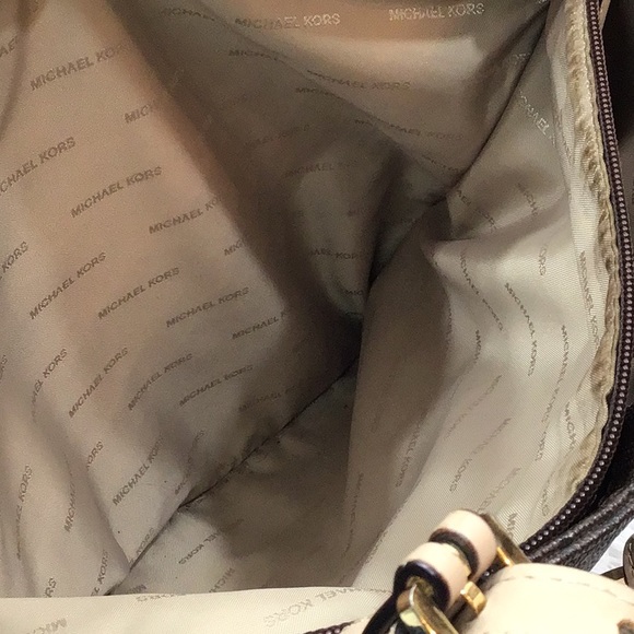 MMK brown logo Jet Set tote bag shoulder bag - Picture 15 of 16